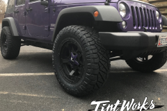 Jeep Wrangler JKU with ReadyLift Kit and Custom Wheel Caps