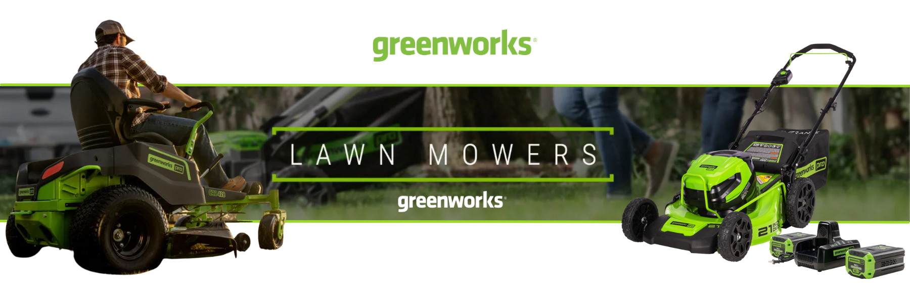 Greenworks Lawnmowers at TWP Motorsports